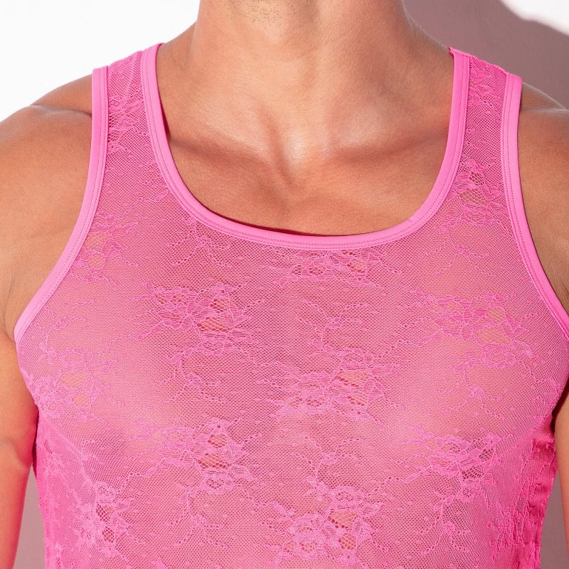 Code 22 Sheer Lace Tank