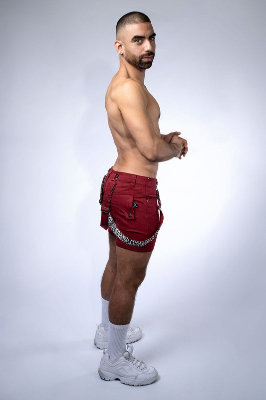 Tiger Horse Romey Mars Red Denim Short