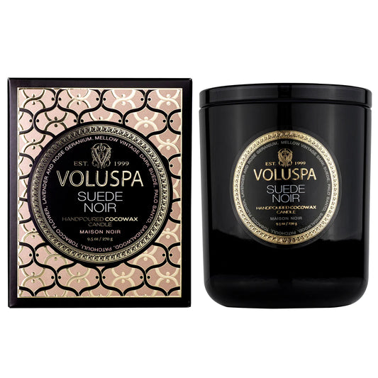 Voluspa Suede Noir Candles