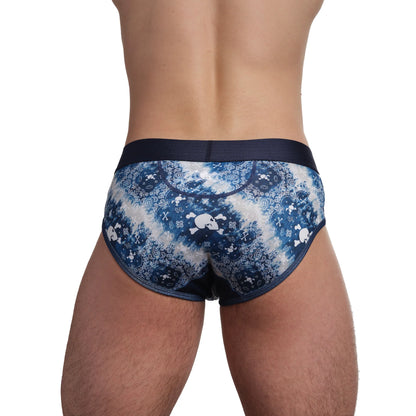 Skull & Bones Indigo Bandana Brief